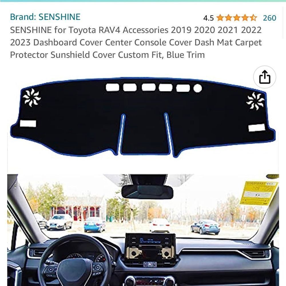 Toyota RAV4 2019, 2020 and 2021 dashboard cover.  Firm price